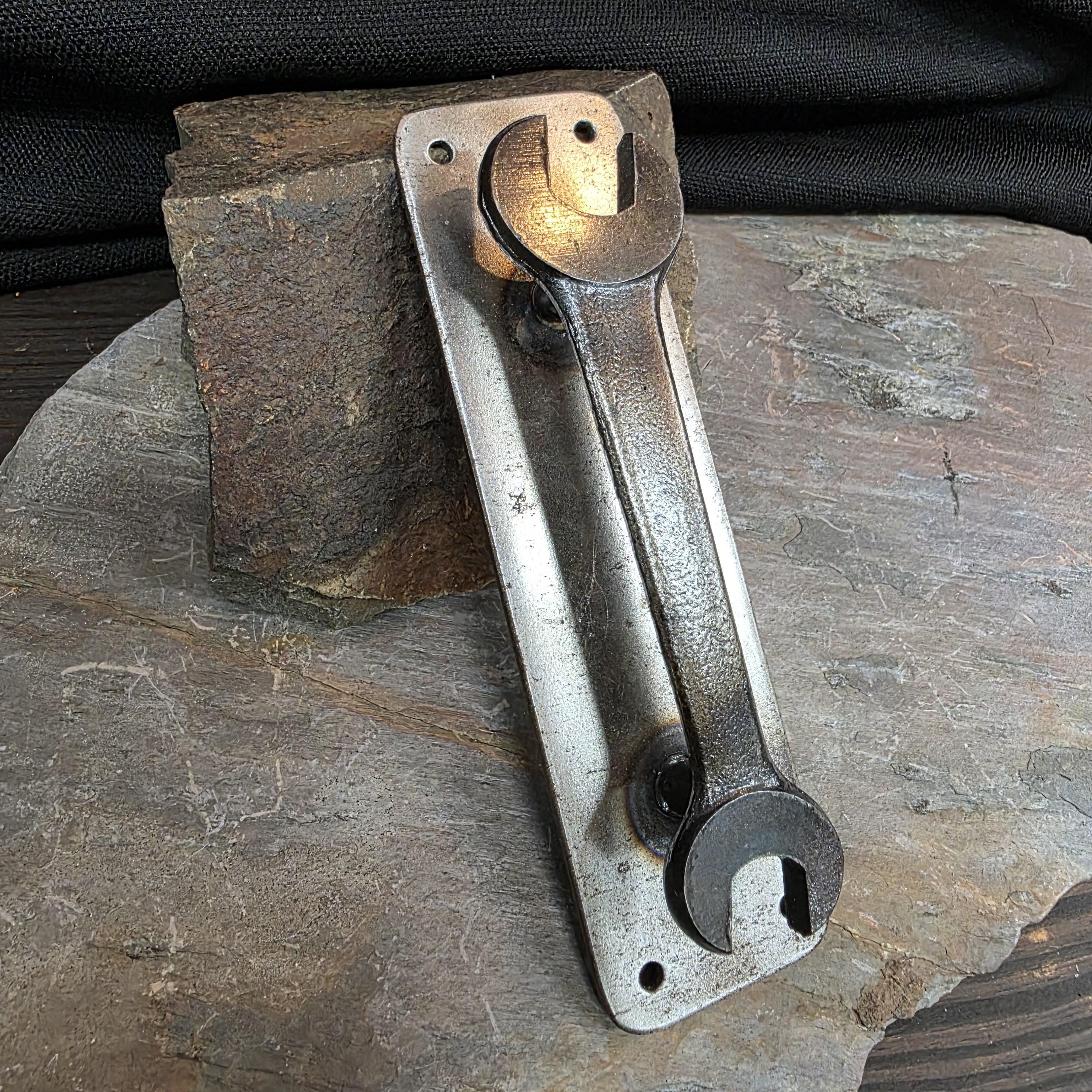 Industrial Wrench Door Handle – Reclaimed Tool Hardware Pull