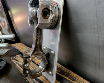 Truck Piston Door Knocker | Ford Diesel Truck Decor | Repurposed Engine Parts