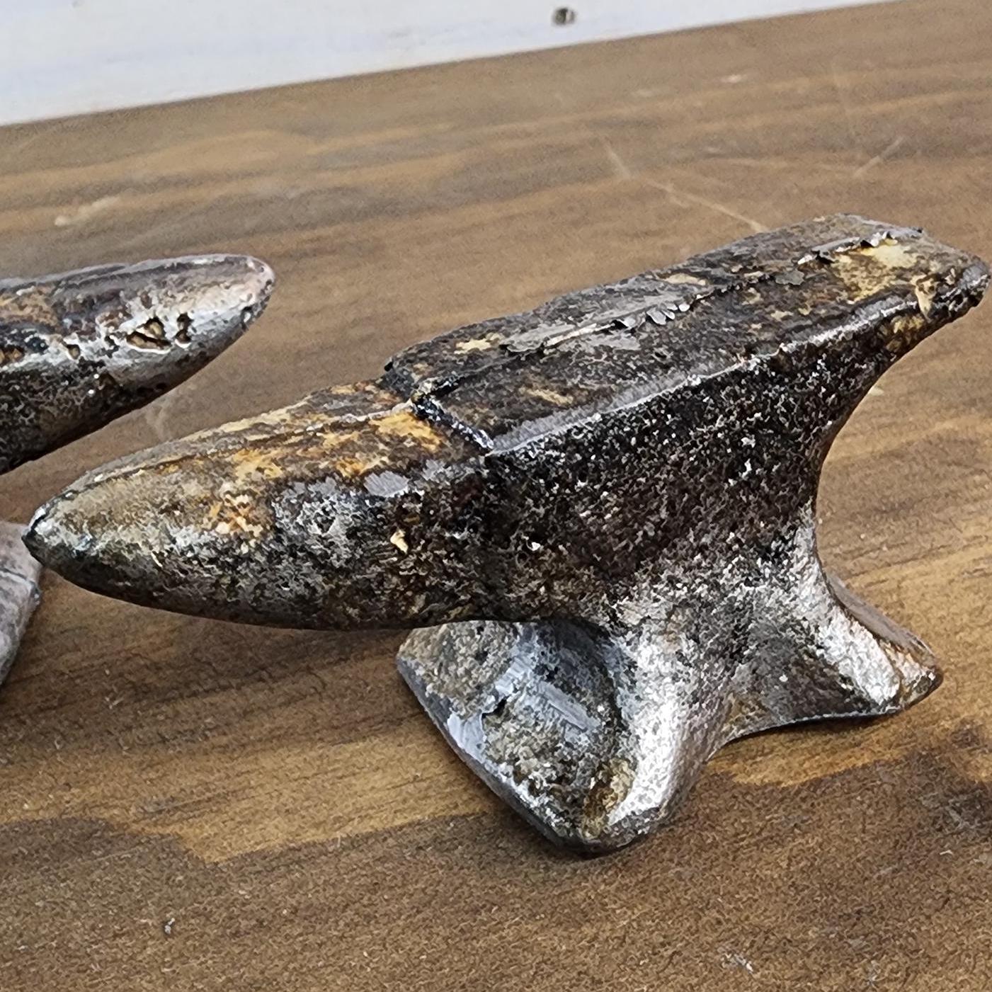 Rustic Mini Anvil | Cast Lead Paperweight | Handmade Desk Decor - Etsy