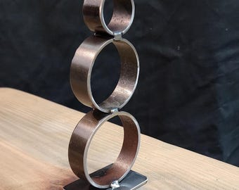 Steel Snowman | Modern Metal Art Sculpture