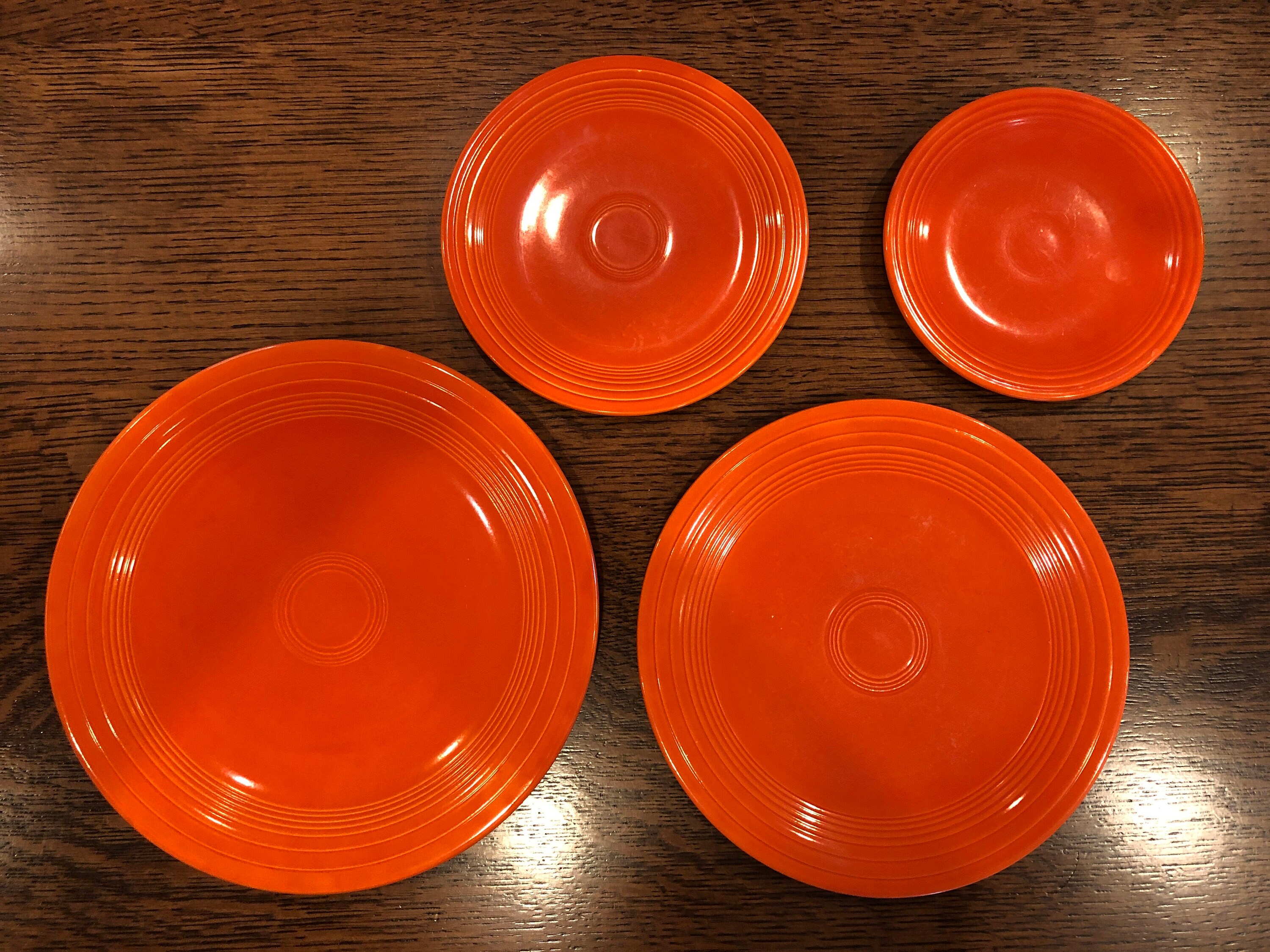 4piece Vintage Fiesta/Fiestaware Plate Set Your Choice 5 Etsy