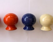Vintage Fiesta Fiestaware in Original Colors- Salt Pepper Shakers