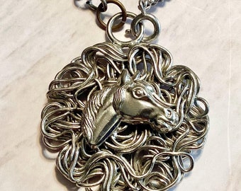 Collana Con Ciondolo A Forma Di Testa Di Cavall - Foto 8