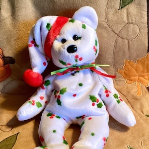 TY Mütze Baby CHRISTMAS HOLIDAY 1998 Teddybär - Rentner