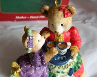 Carlton Cards MOTHER 1997 Christmas Ornament - Mother and Daughter Together - Collectible Vintage