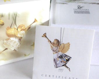 Swarovski Crystal 1997;Angel Christmas Memories Series im Ruhestand, Neu in  der Box - Etsy sterreich