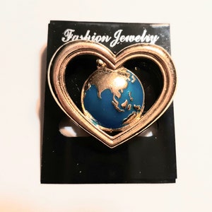 AVON World Earth Vintage Tac Pin World Glope Peace Pin