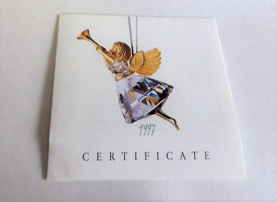 Swarovski Crystal 1997;Angel Christmas Memories Series Retired