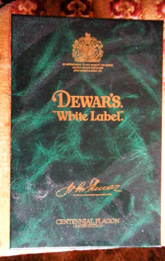 1986 Dewars White Label Scotch Limited Edition Centennial Flagon