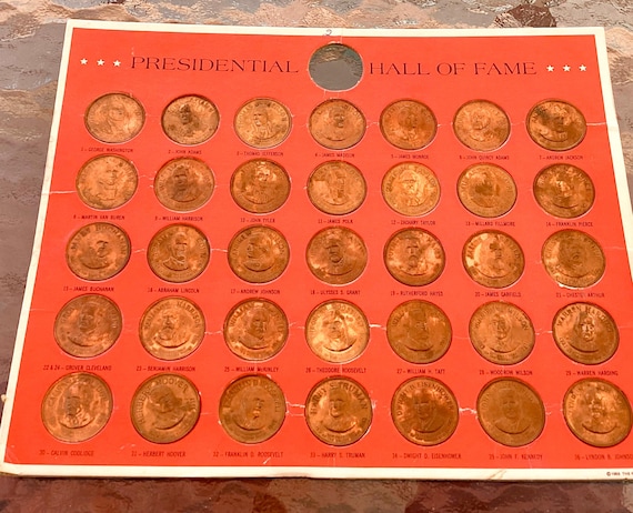 Shell Oil Company Presidential Hall of Fame Collector's Coins by