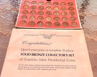 Shell Oil Company Presidential Hall of Fame 35 Collector's Coins