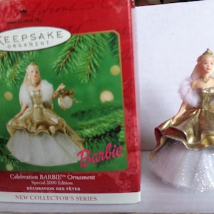 Hallmark Celebration BARBIE Ornament - Special 2000 Millennium Edition - 1st in This Series - New in Box - Barbie Doll Ornament