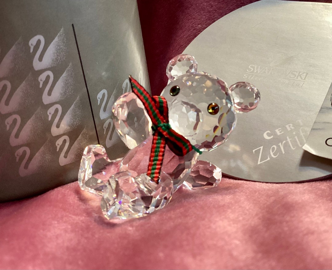 Swarovski Crystal Kris Bear Sitting - Retired Book Piece