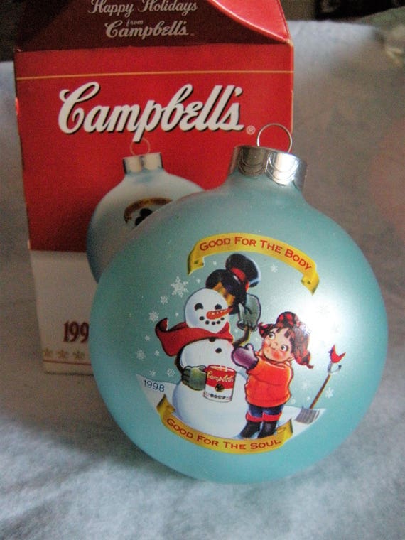 New 1997 Campbell/'s Soup 100 Years Christmas Ball ornament collector/'s edition