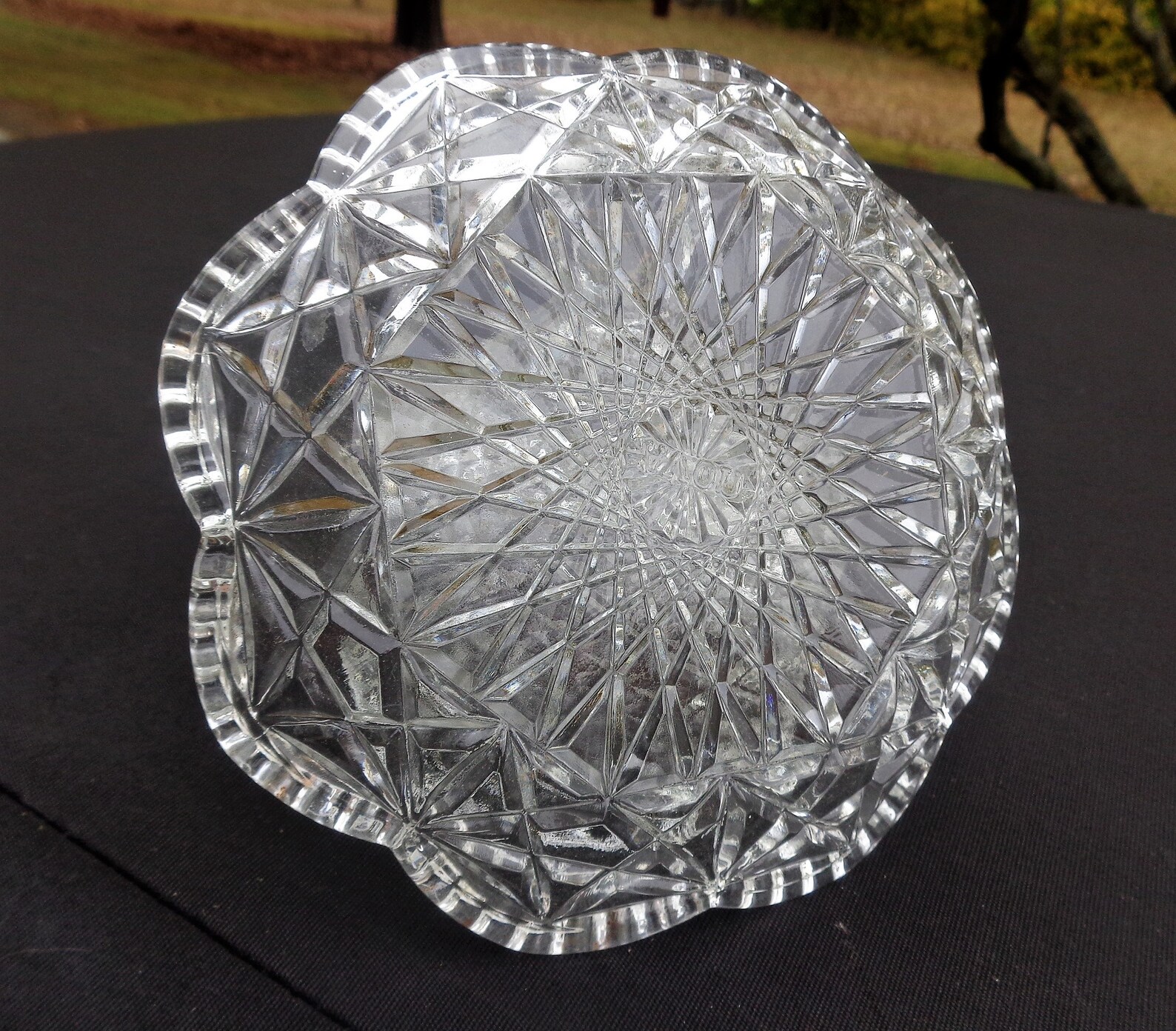AVON Cut Crystal Two Piece Butter Dish Book Piece Etsy