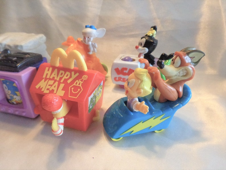 Seven Mcdonald Burger King Happy Meals Figurines Etsy