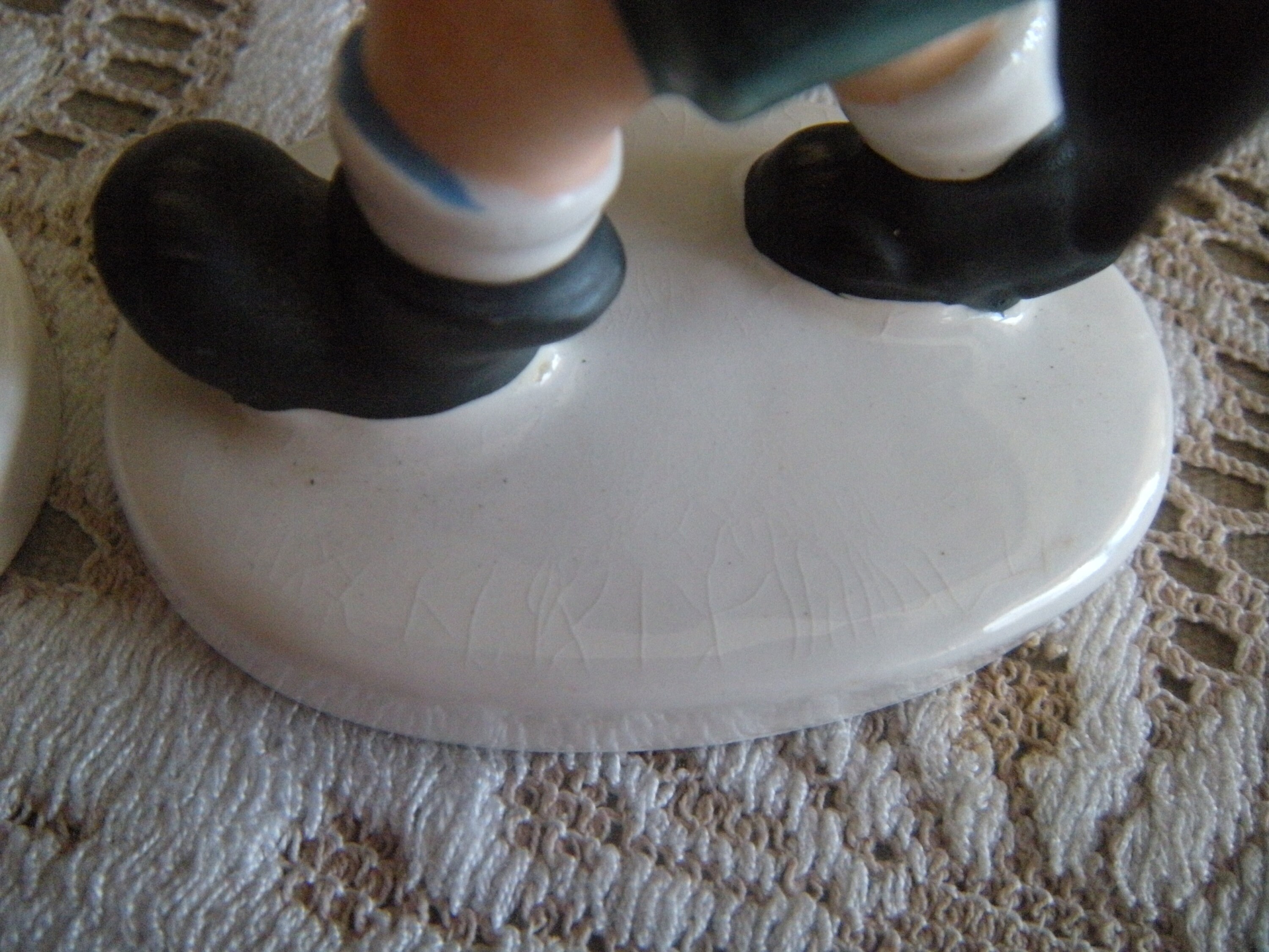 Vintage LEFTON China Hand Painted Boy and Girl Happy