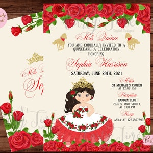 Quinceanera Invitation - Quinceañera Mexican Fiesta Invitation - Mexican Quince Invite - Mexican Invitation - Fiesta Invitation - DIGITAL