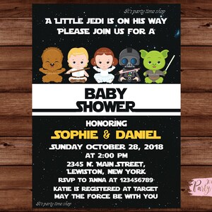 Star Wars Baby Shower Einladung - Star Wars Baby Shower - Baby Shower Einladung - Star Wars Einladung. DIGITALE DATEI