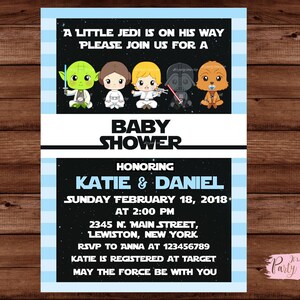 Star Wars Baby Shower Einladung - Galaxy Wars Baby Shower Einladung - Star Wars Baby Shower - Star Wars Einladung. DIGITALE DATEI