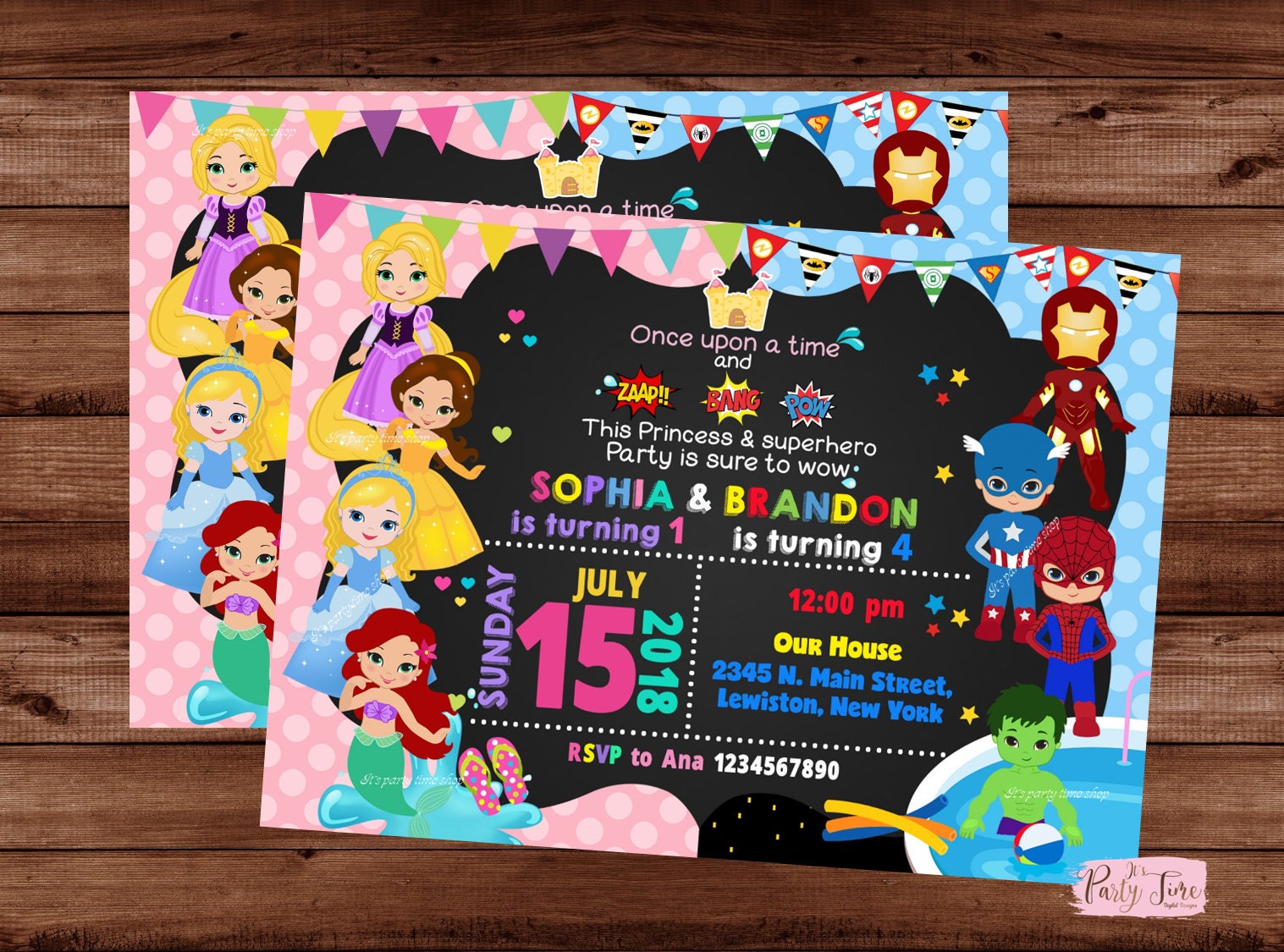 Superhero and Princess Pool Party - Superheroes and Princesses ...