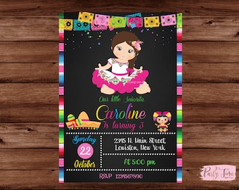 Mexican Invitation - Mexican Party Invitation - Fiesta Invitation - Fiesta Birthday Invitation - Mexican Fiesta Invitation. DIGITAL FILE