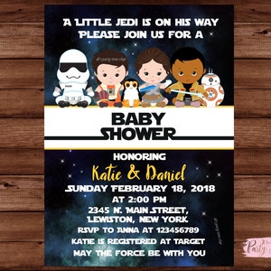 Star Wars Baby Shower Einladung - Star Wars Baby Shower Party Einladung - Baby Shower Einladung - DIGITAL FILE