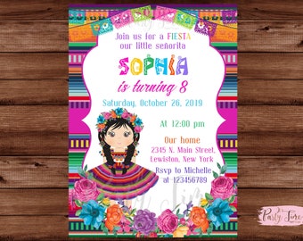 Mexican Invitation - Fiesta Invitation - Mexican Party Invitation - Invitación Fiesta Mexicana - Mexican Fiesta Birthday Party. DIGITAL FILE