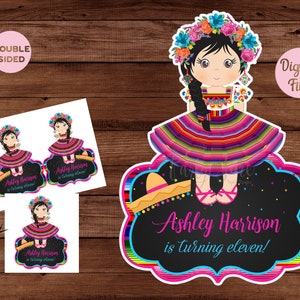 Mexican Centerpiece - Mexican Fiesta - Favor bags - Mexican Party Centerpiece - Fiesta Centerpiece - Cake Topper - DIGITAL FILE.
