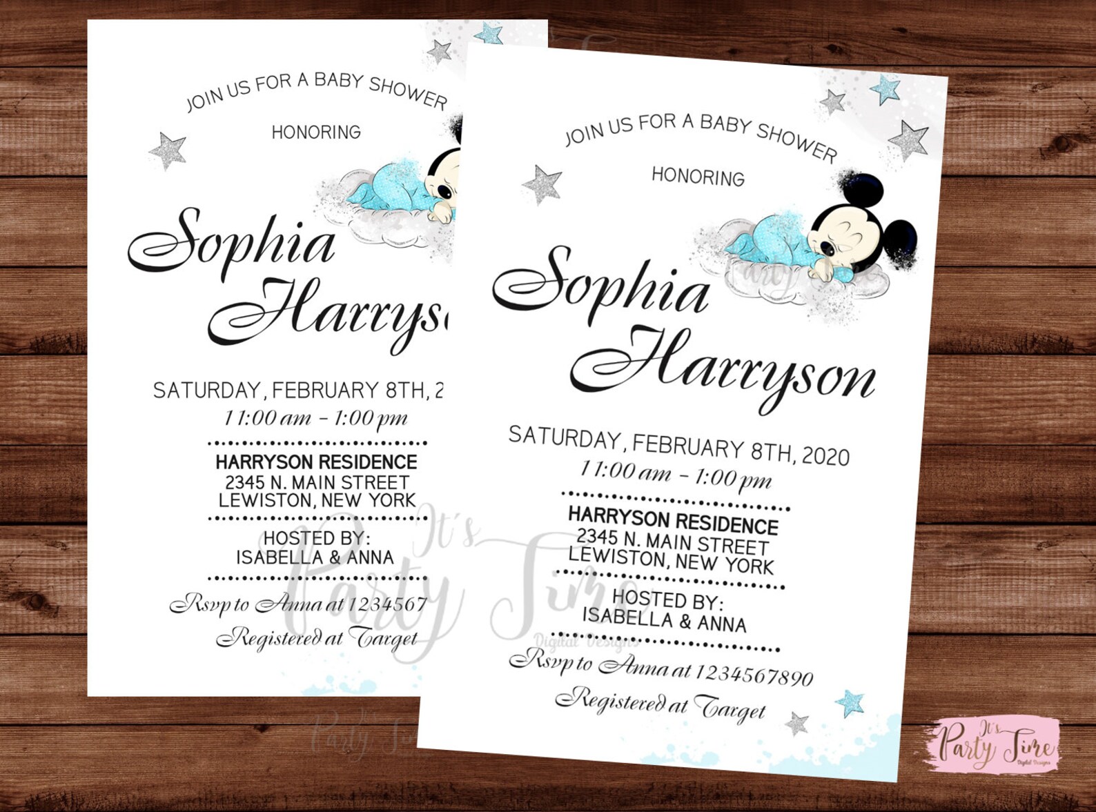 Mickey Mouse Baby Shower Invitations - Mickey Mouse Baby Shower ...
