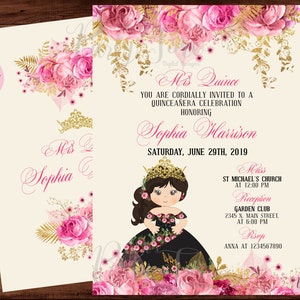Quinceanera Invitation - Quinceañera Mexican Fiesta Invitation - Mexican Quince Invite - Mexican Invitation - Fiesta Invitation - DIGITAL