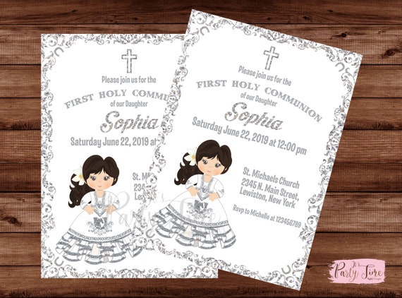 Invitation a la premiere communion mexicaine Invitation a la fete de la premiere communion Invitation a la premiere communion FICHIER NUMERIQUE Etsy Canada