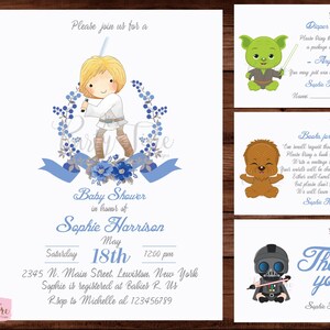 Star Wars Baby Shower Einladung - Star Wars Baby Shower - Star Wars Baby Shower Einladung für Junge. DIGITALE DATEI