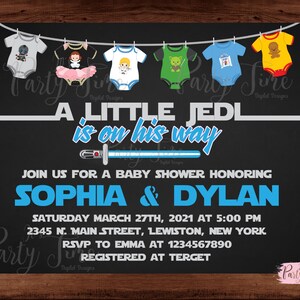 Star Wars Baby Shower Einladung - Galaxy Wars Baby Shower Einladung - Star Wars Baby Shower - Baby Shower Einladung. DIGITALE DATEI