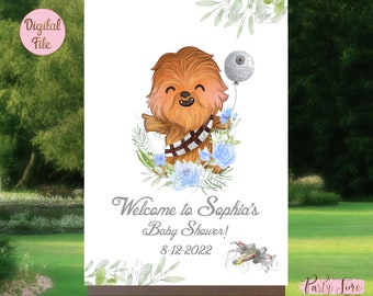 Star Wars Baby Shower Willkommensschild - Baby Shower Willkommensschild - Willkommensschild - ARCHIVO DIGITAL