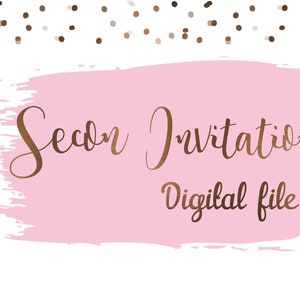 Add a SECOND INVITATION in the same design (for additional party dates)