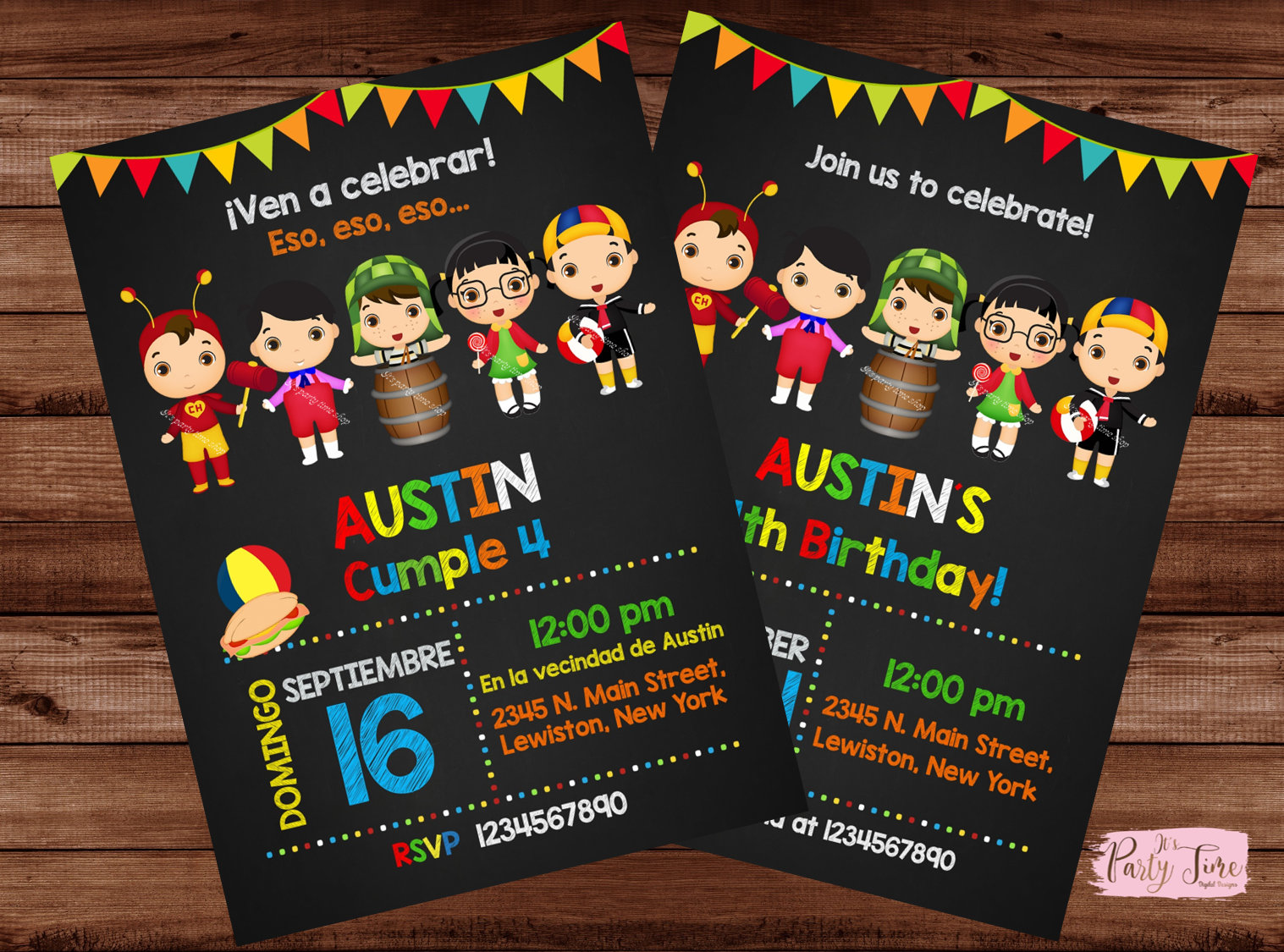 Invitations & Announcements Invitaci\u00f3n cumplea\u00f1os El