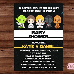 Star Wars Baby Shower Einladung - Galaxy Wars Baby Shower Einladung - Star Wars Baby Shower - Baby Shower Einladung - DIGITAL FILE