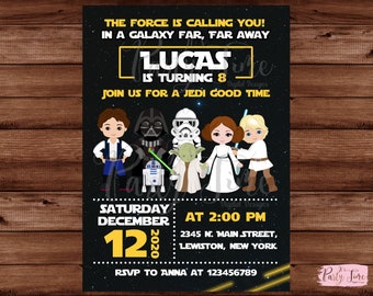 Star Wars Invitation - Star Wars Birthday Invitation - Star Wars Party invitation - Star Wars Birthday Invite - Star Wars. DIGITAL FILE