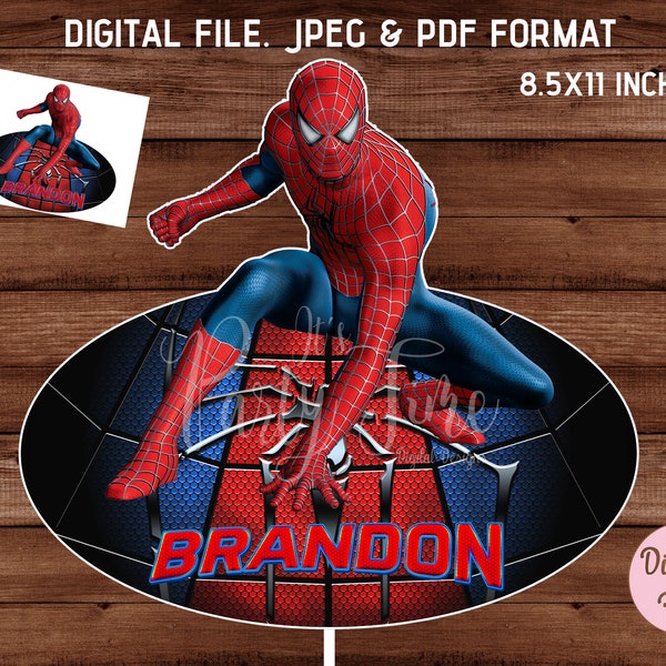 Free Printable Spiderman Centerpieces