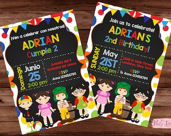 Invitación El Chavo del Ocho - Invitación de cumpleaños El Chavo del Ocho - Invitación del Chavo del ocho. ARCHIVO DIGITAL