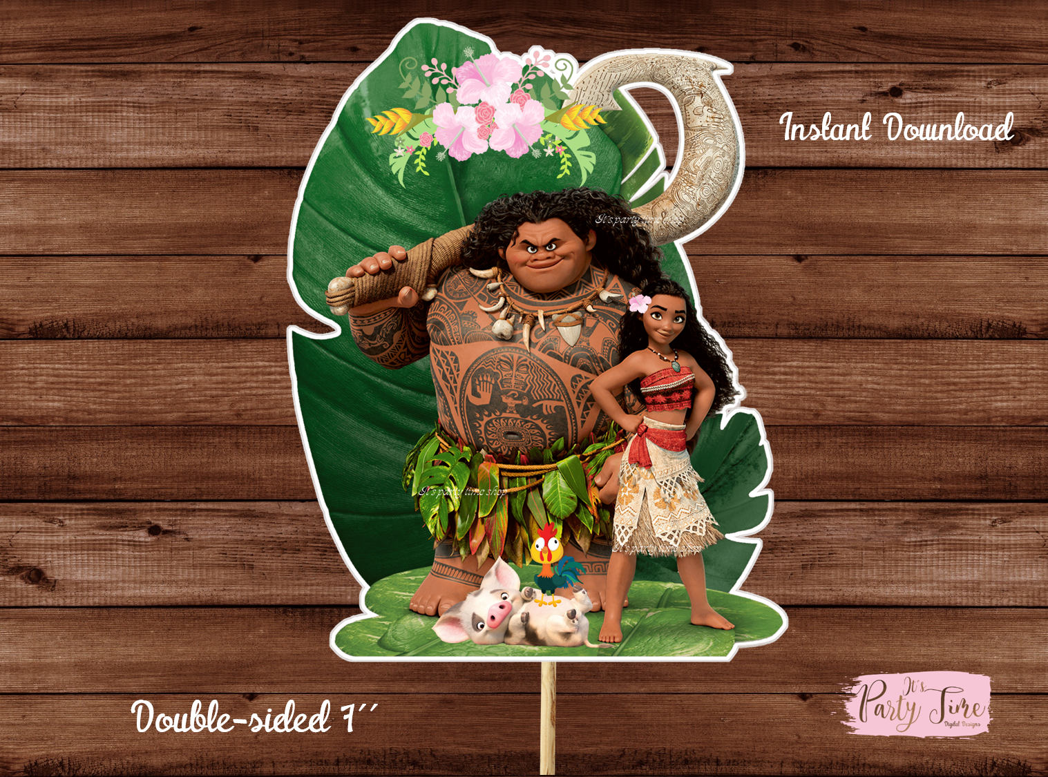 Moana Centerpieces Printable Moana Centerpiece Moana Cake Etsy Uk