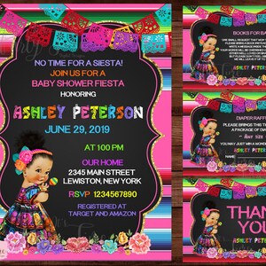Fiesta Mexican Baby Shower Invitation - Fiesta Baby Shower Invitation - Baby Shower Invitation - Mexican Fiesta Invitation. DIGITAL FILE