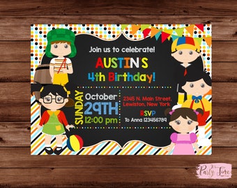 Invitación El Chavo del Ocho - Invitación de Cumpleaños el Chavo del Ocho - Invitación del Chavo del Ocho. ARCHIVO DIGITAL