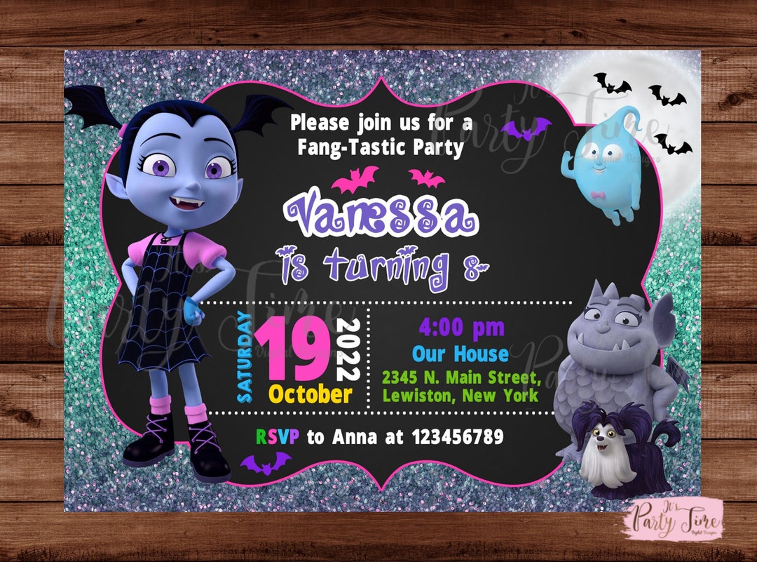 Vampirina Invitation - Vampirina Birthday Party - Vampirina Invites ...