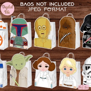 Star Wars Party Favor Bag - Star Wars Favor Bag - Star Wars Treat Bags - Favor Bag - DIGITAL FILE (You Print)