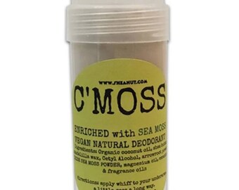 C'MOSS Vegan Natural Deodorant Infused with Sea MOSS Powder