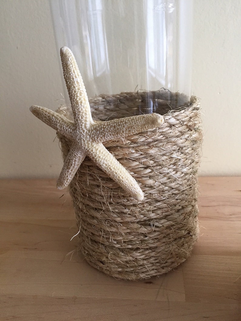 Rope Vase Rope Wrapped Vases Nautical Vase Nautical Decor Etsy
