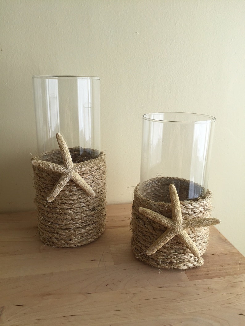 Rope Vase Rope Wrapped Vases Nautical Vase Nautical Decor Etsy