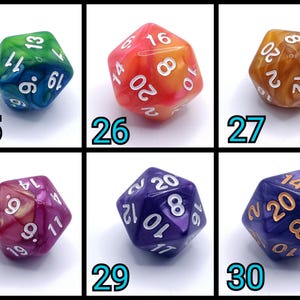 D20 Keychains with Optional Charm image 10